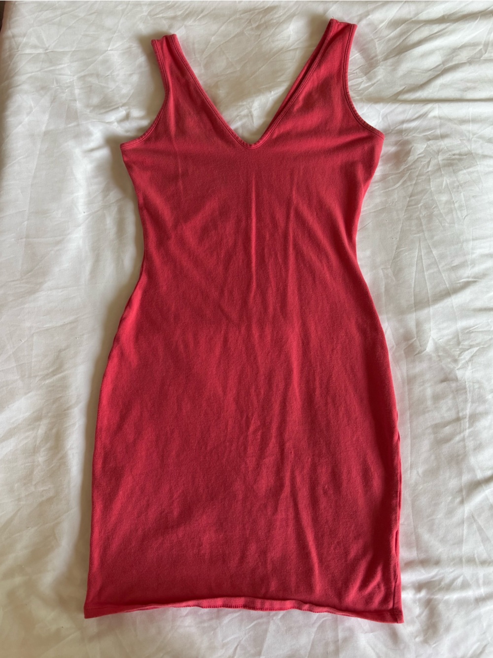 Sleeveless V-Neck Bodycon Dress